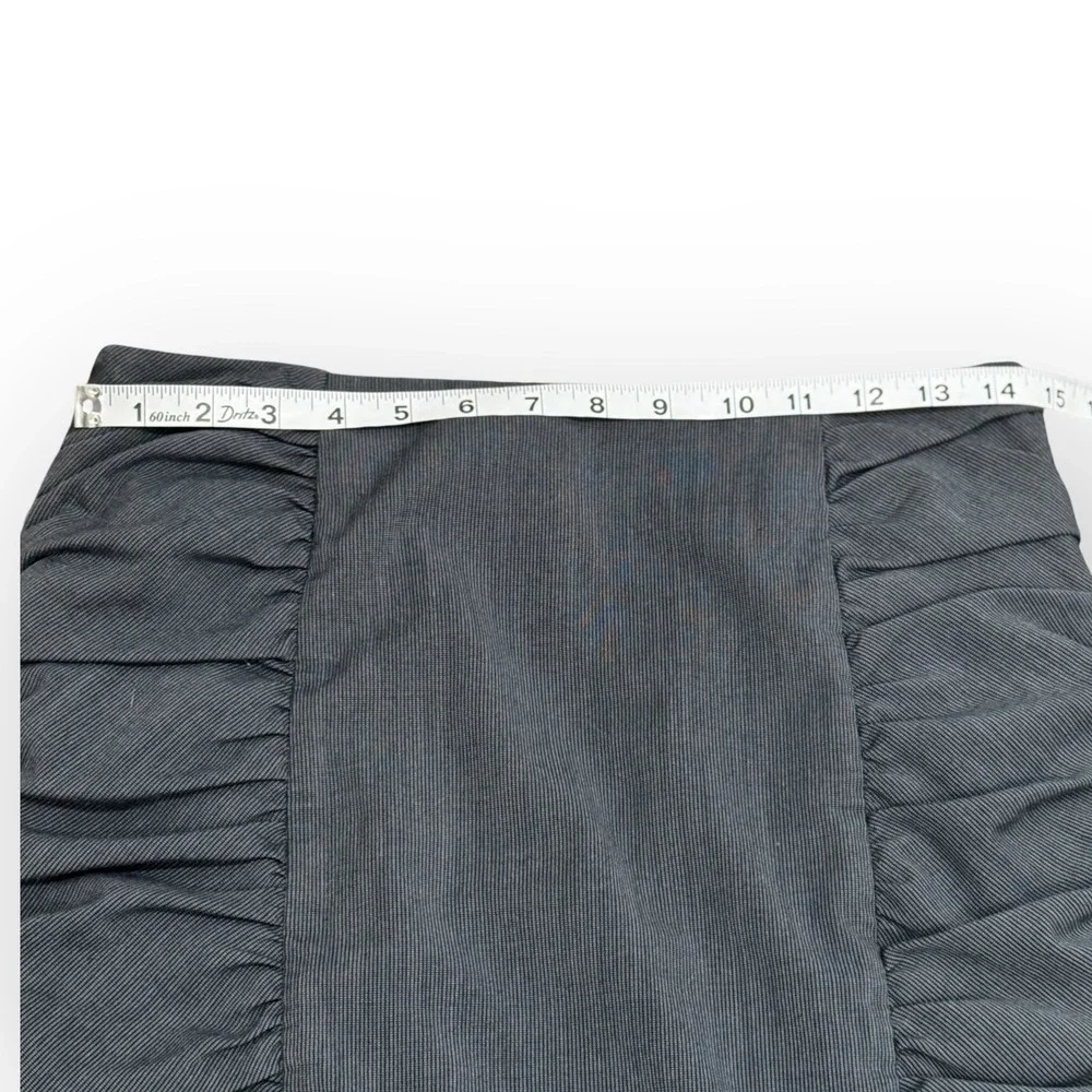 Anthropologie Cartonnier Ruched Pencil Skirt Women's‎ Size 4 Gray Career Office